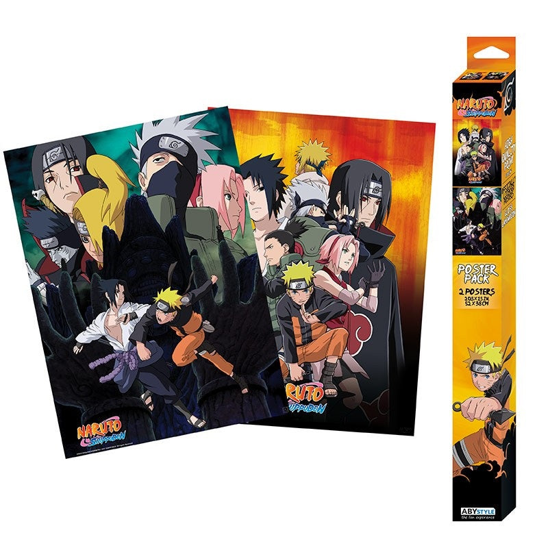 NARUTO - Ninjas - Set de 2 posters '52x38'