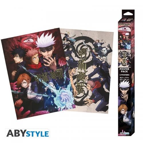 JUJUTSU KAISEN - Groupe et écoles - Set 2 posters '52x38'