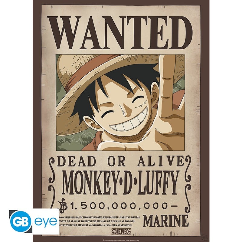 ONE PIECE - Wanted Luffy & Ace - Set de 2 posters '52x38'