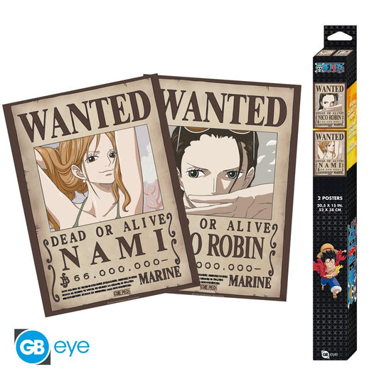 ONE PIECE - Nami & Robin - Set de 2 posters '52x38'