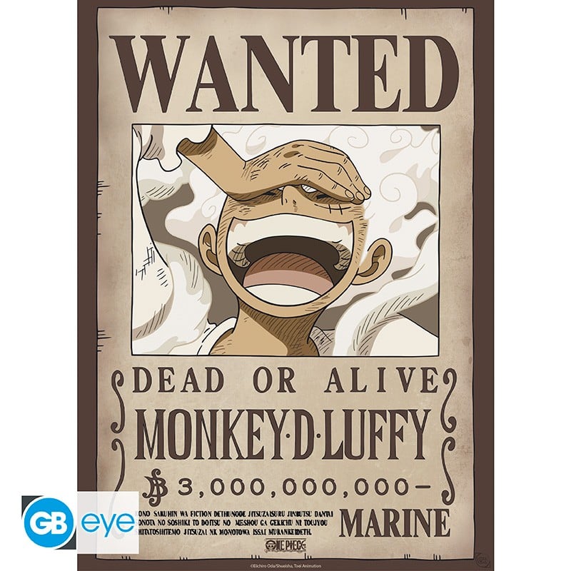ONE PIECE - Wanted Luffy & Zoro - Set de 2 posters '52x38'