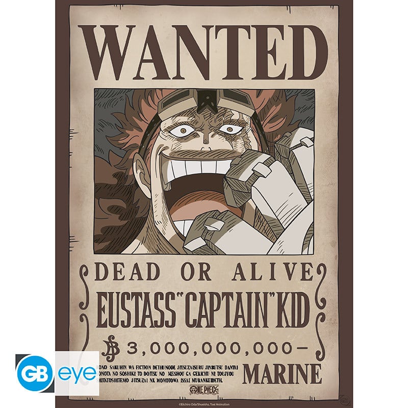 ONE PIECE - Wanted Law & Kid - Set de 2 posters '52x38'
