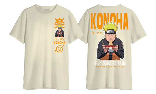 NARUTO SHIPPUDEN - Konoha Ramen - T-Shirt Oversize Homme