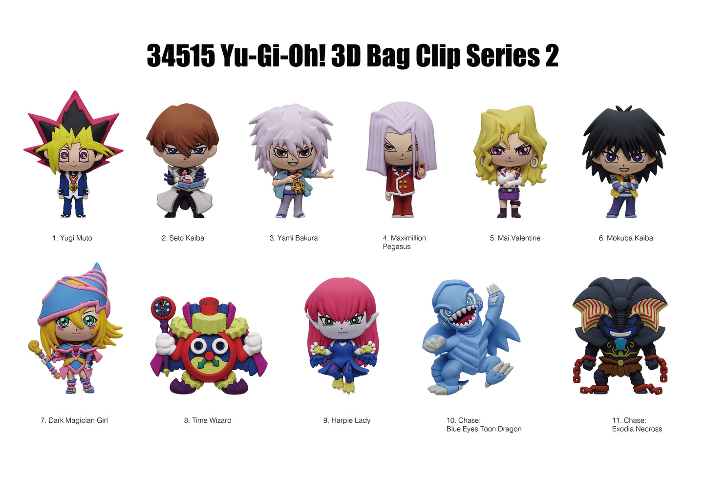 YU-GI-OH - Series 2 - 3D Foam Bag Clip (mystère)