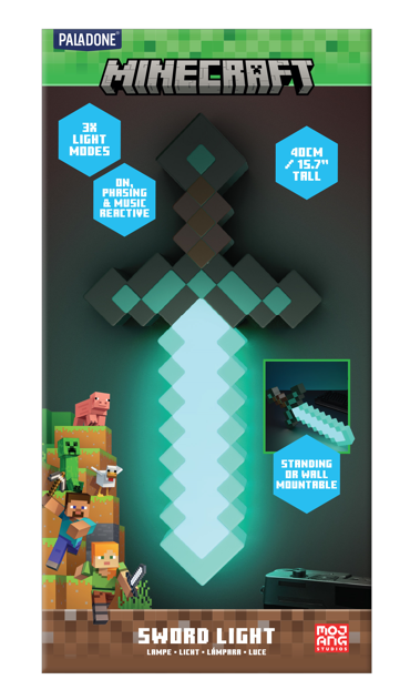 MINECRAFT - Epée en Diamant - Lampe 40cm