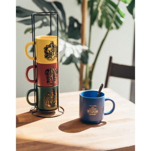 HARRY POTTER - Les 4 Maisons - Set de 4 Tasses à café avec socle 300ml