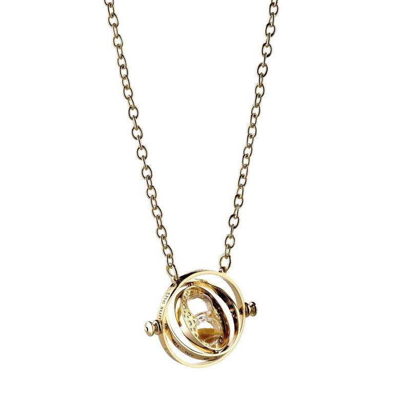 HARRY POTTER - Collier Plaqué Or - Retourneur de Temps Rotatif